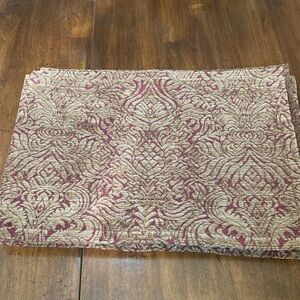Luxurious Burgundy and Gold Damask Placemat - set of 8 plus 1 larger piece